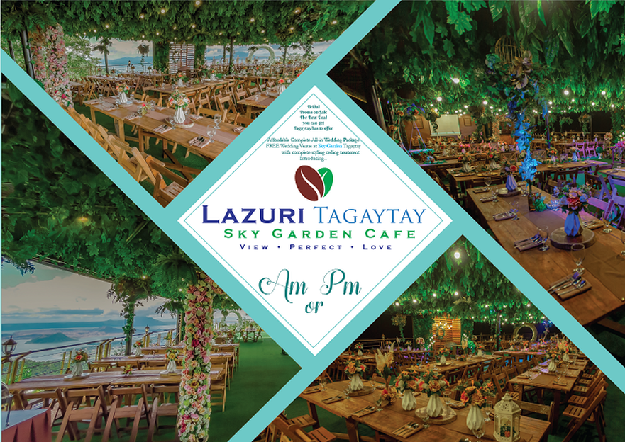 sky garden venue lazuri tagaytay am pm wedding package ph 2021